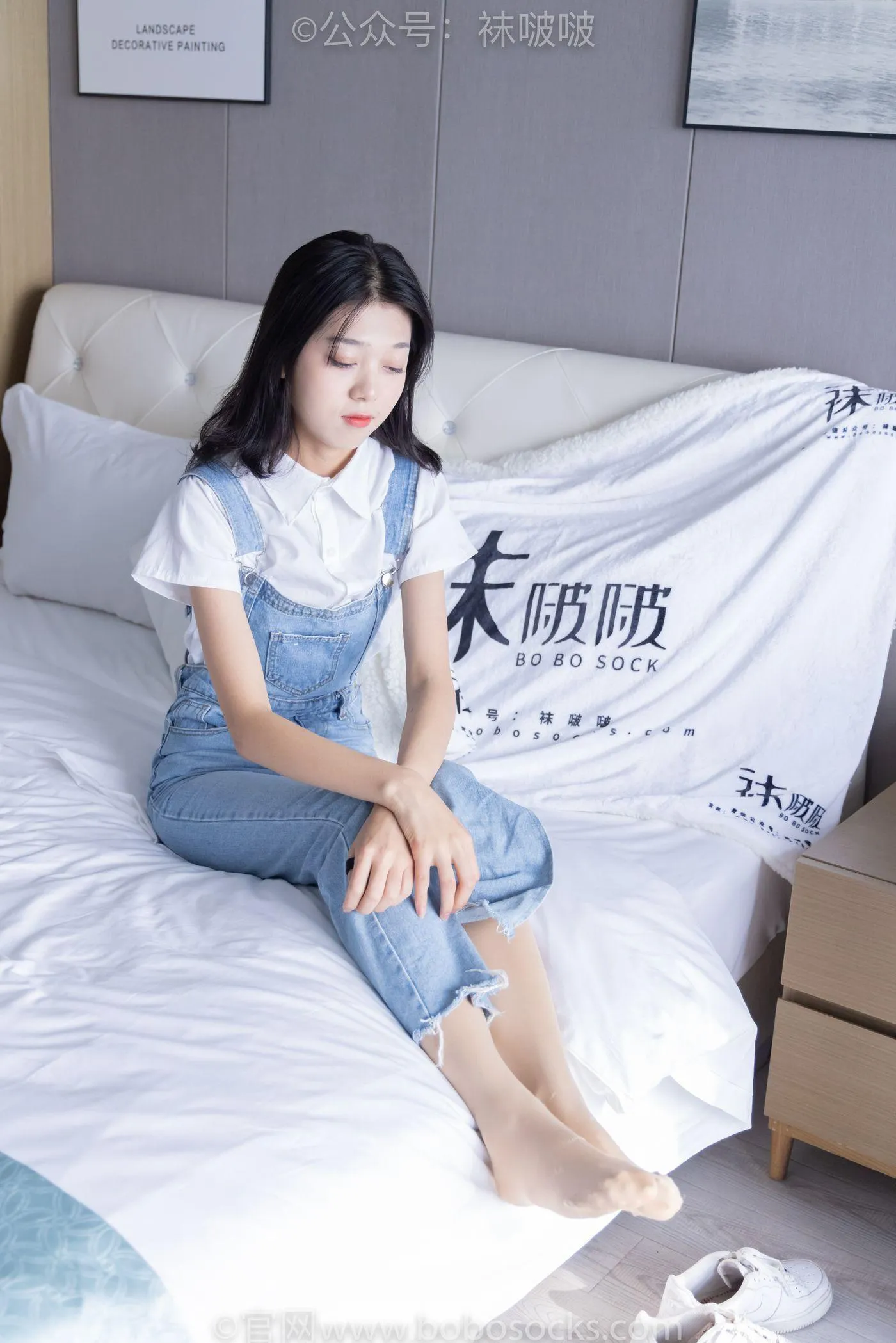 [BoBoSocks袜啵啵]NO.034 瑶瑶-空军一号板鞋、特旧厚肉丝 [131P]插图2